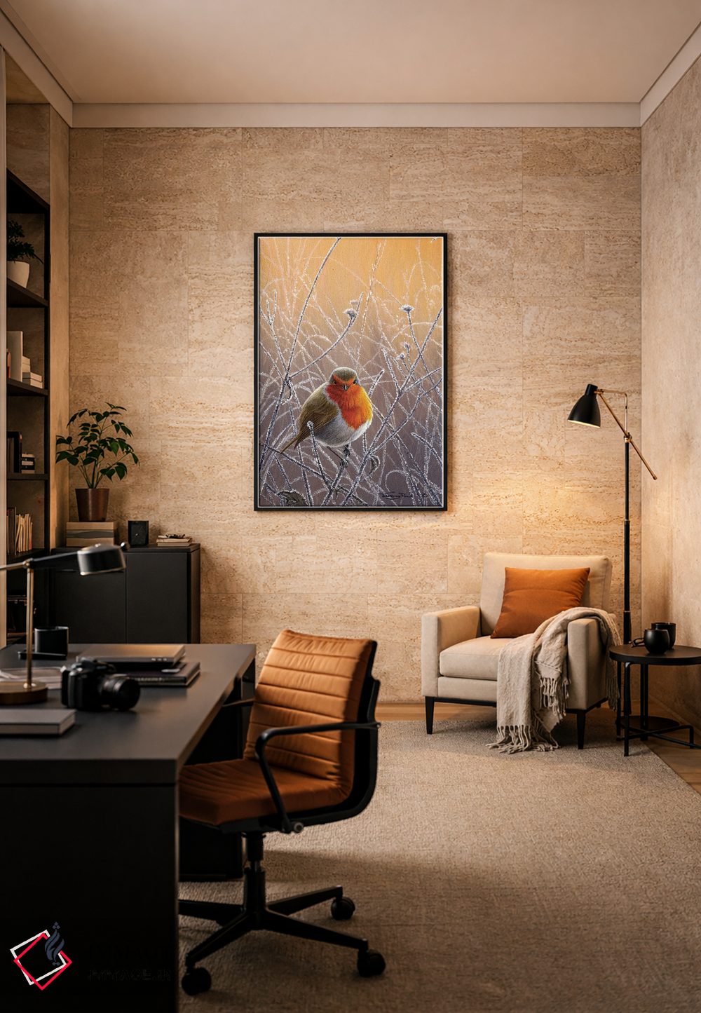 تابلو دکوراتیو درخشش یخبندان اثر جرمی پاول - D6B