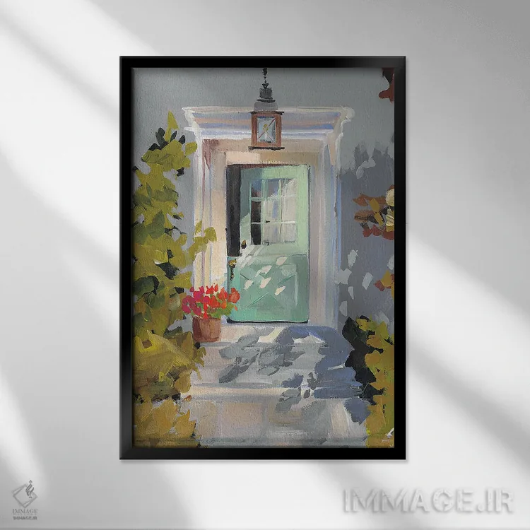 تابلو دکوراتیو در هلندی اثر جنی وستنهوفر - نمای قابدار مشکی