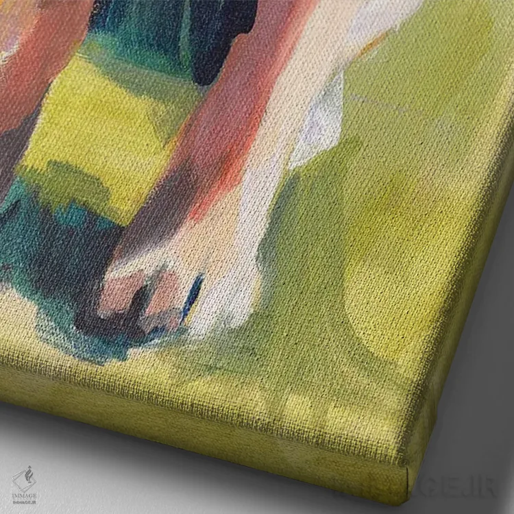 تابلو دکوراتیو هنک اثر جنی وستنهوفر - نمای نزدیک بافت بوم