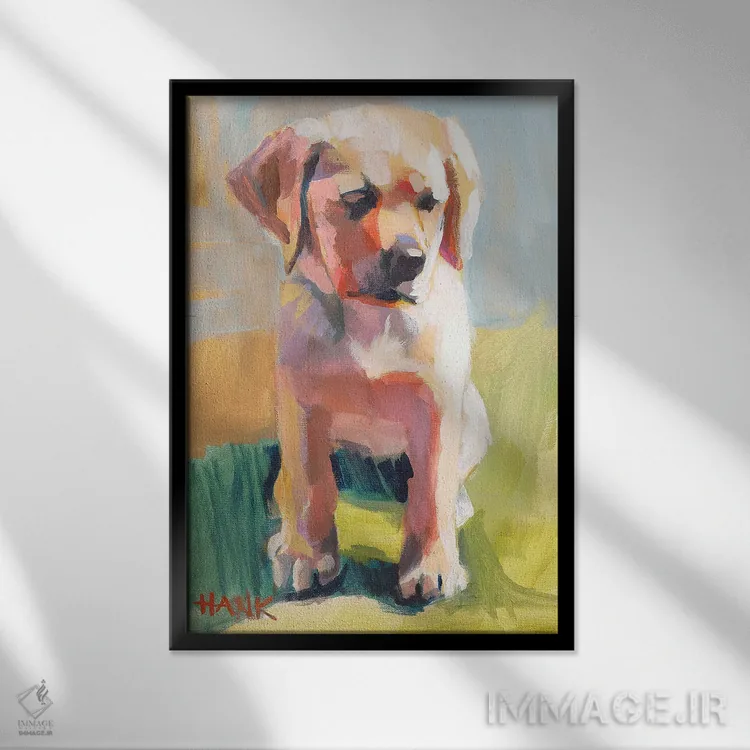 تابلو دکوراتیو هنک اثر جنی وستنهوفر - نمای قابدار مشکی