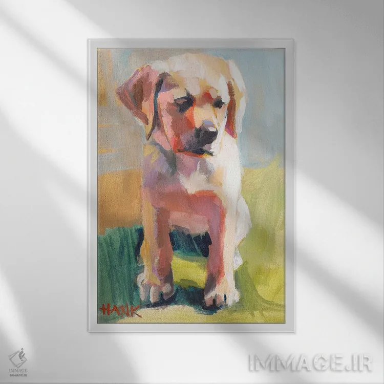 تابلو دکوراتیو هنک اثر جنی وستنهوفر - نمای قابدار سفید