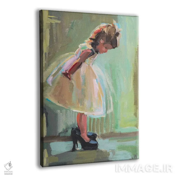 تابلو دکوراتیو کفش های مامان اثر جنی وستنهوفر - نمای پرسپکتیو محصول