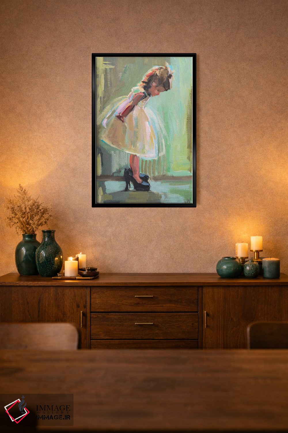 تابلو دکوراتیو کفش های مامان اثر جنی وستنهوفر - D3B