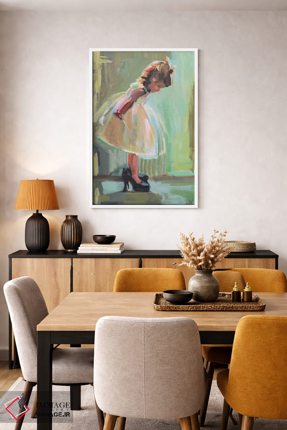 تابلو دکوراتیو کفش های مامان اثر جنی وستنهوفر - D6W