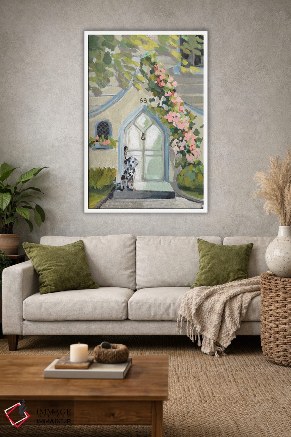 تابلو دکوراتیو در سفید اثر جنی وستنهوفر - D1W