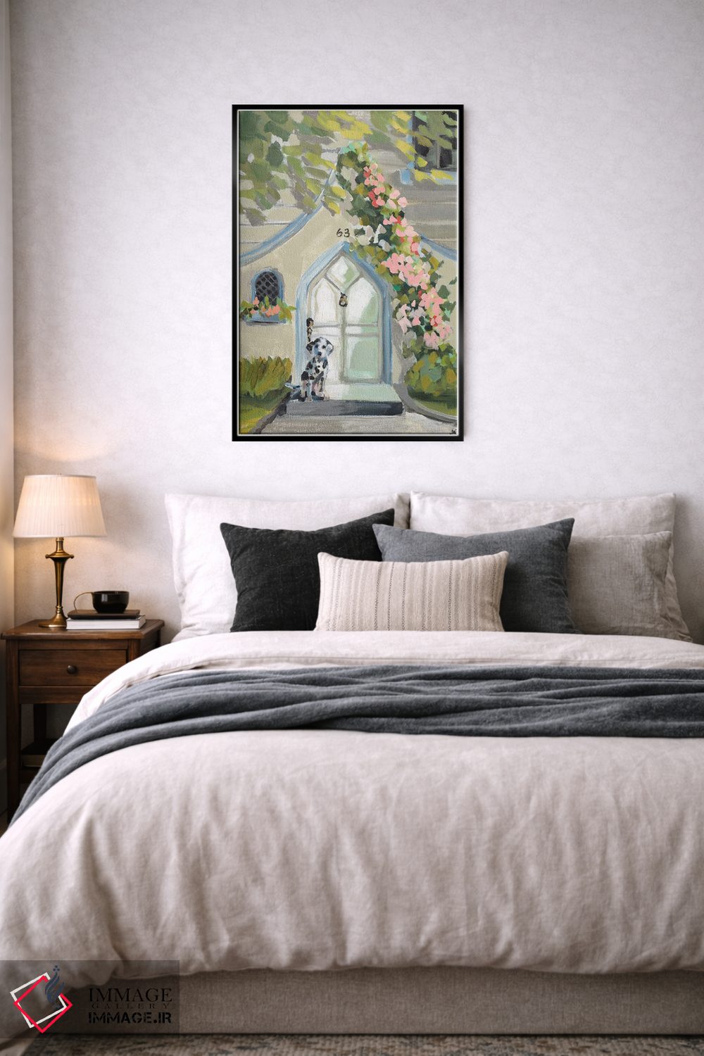 تابلو دکوراتیو در سفید اثر جنی وستنهوفر - D6B