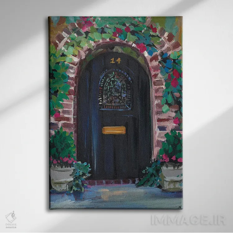 تابلو دکوراتیو در سیاه اثر جنی وستنهوفر - نمای روبهرو روی دیوار