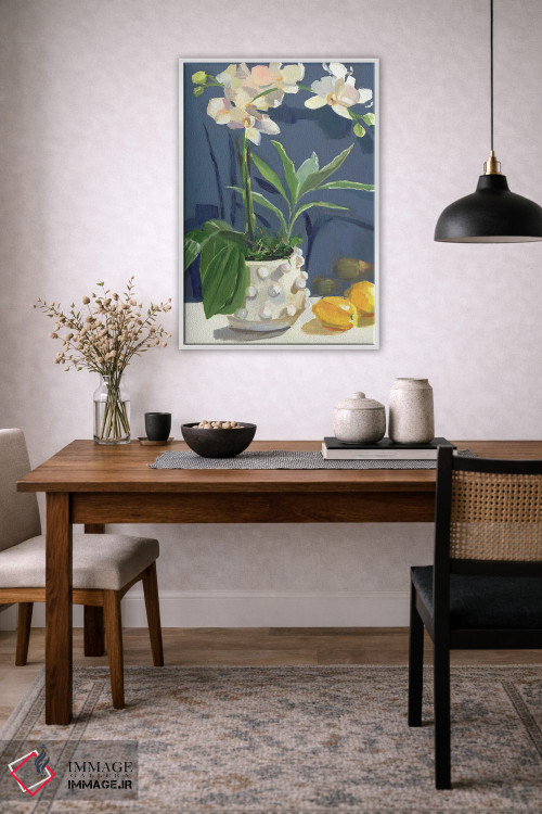 تابلو دکوراتیو ارکیده ها و لیموها اثر جنی وستنهوفر - D3W