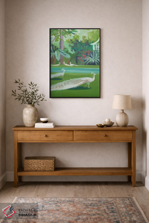 تابلو دکوراتیو طاووس ها اثر جنی وستنهوفر - D2B