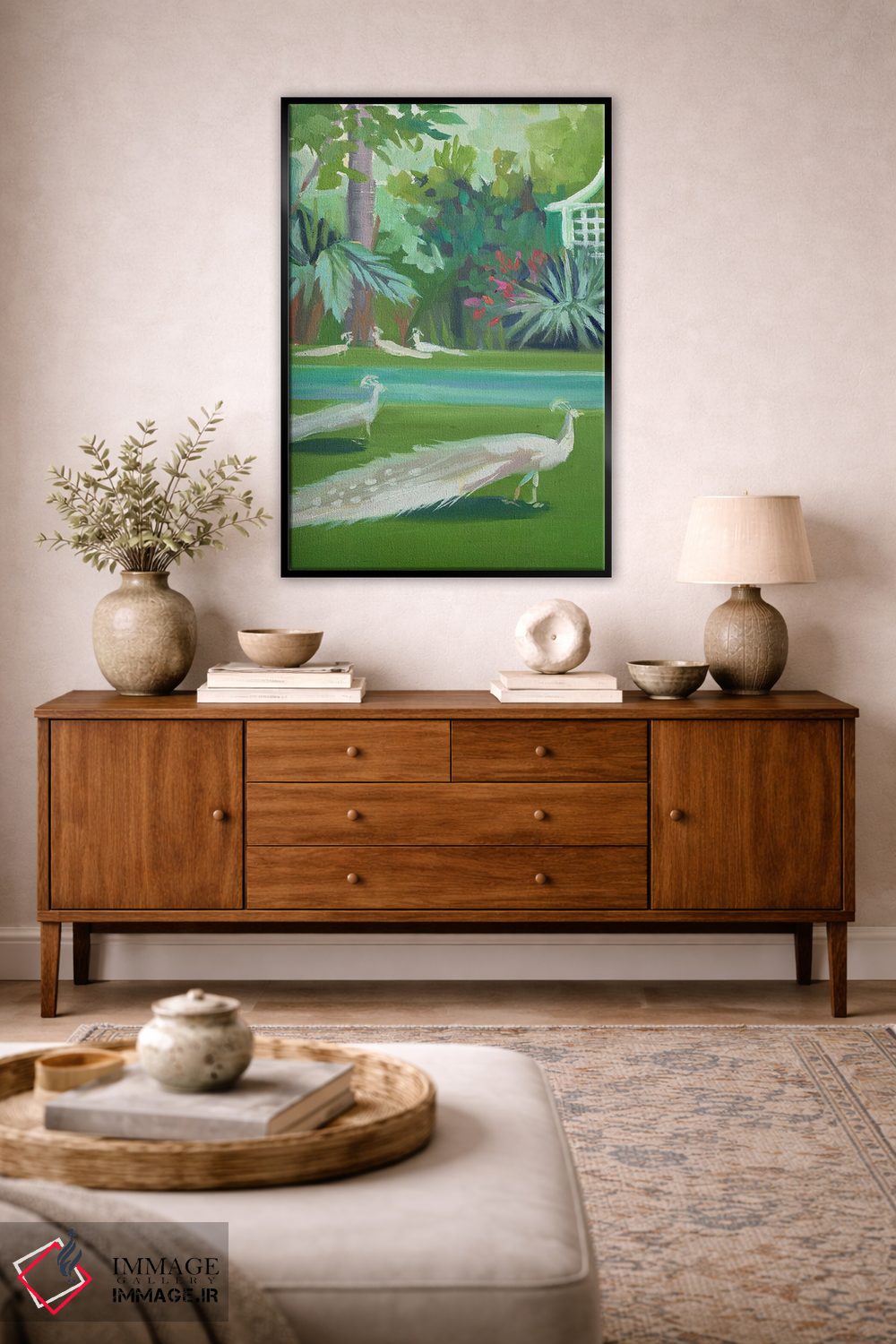 تابلو دکوراتیو طاووس ها اثر جنی وستنهوفر - D3B