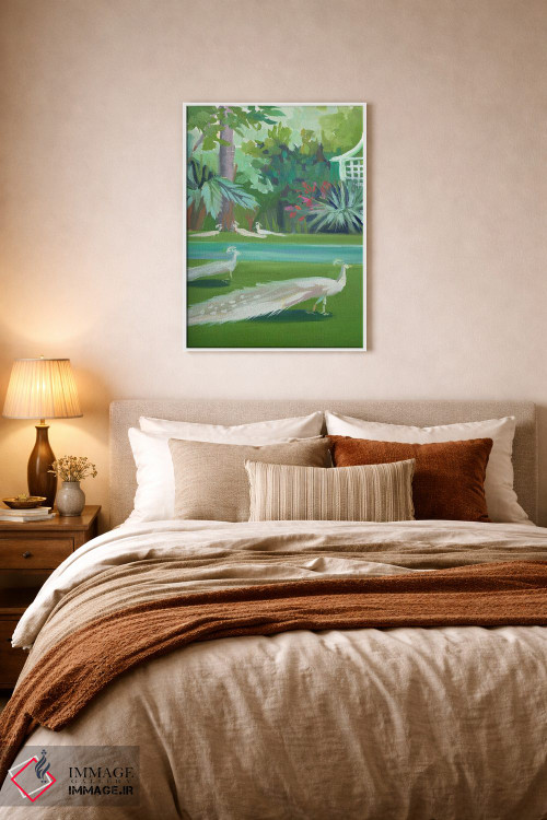 تابلو دکوراتیو طاووس ها اثر جنی وستنهوفر - D5W