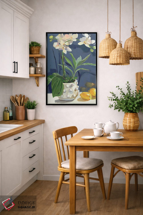 تابلو دکوراتیو ارکیده ها و لیموها اثر جنی وستنهوفر - D6B
