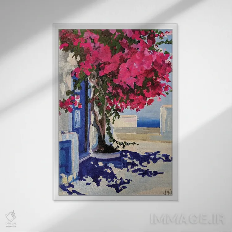 تابلو دکوراتیو کابو اثر جنی وستنهوفر - نمای قابدار سفید