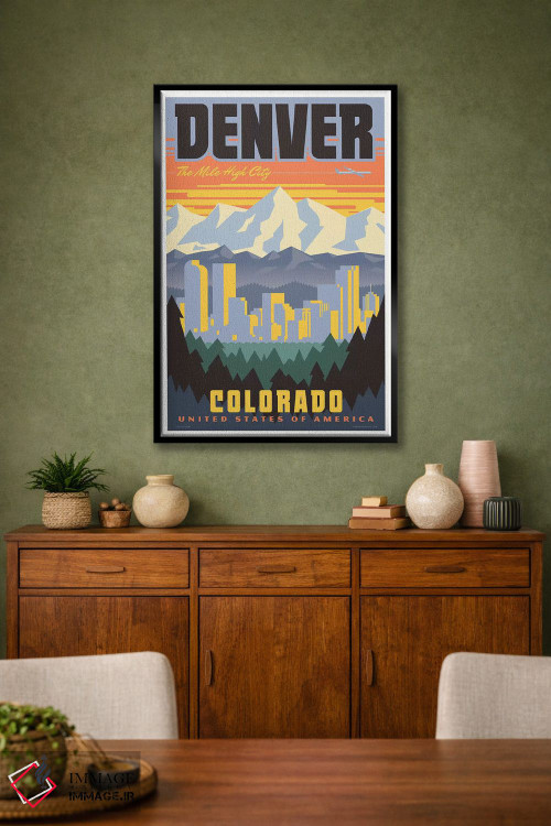 تابلو دکوراتیو پوستر سفر دنور اثر جیم زانیسر - D2B