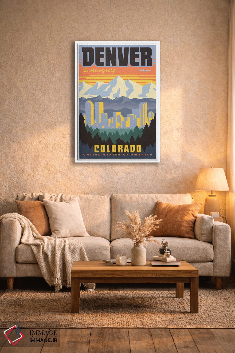 تابلو دکوراتیو پوستر سفر دنور اثر جیم زانیسر - D4W