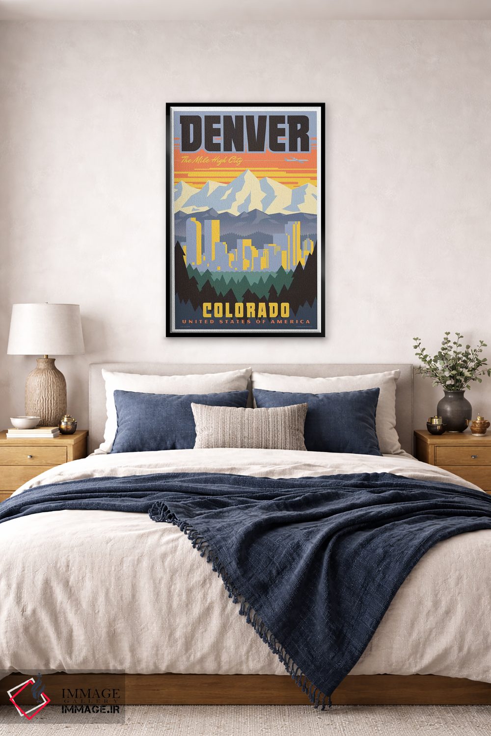 تابلو دکوراتیو پوستر سفر دنور اثر جیم زانیسر - D6B