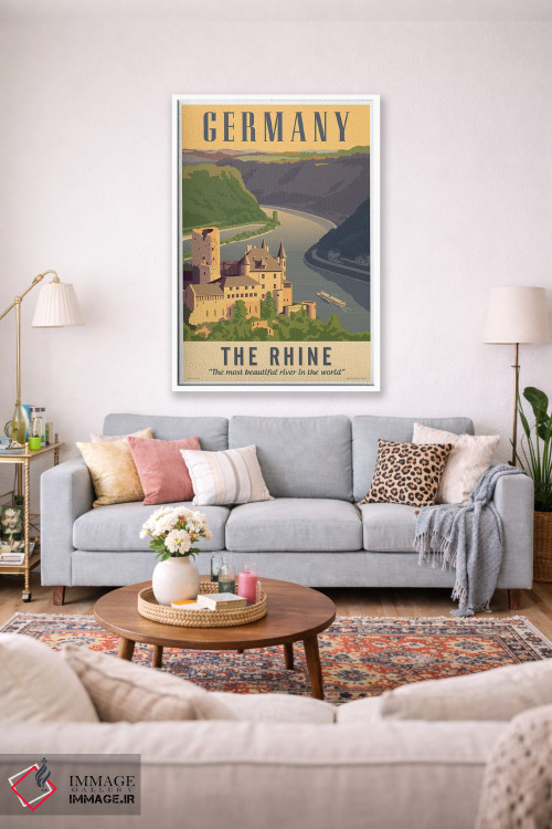 تابلو دکوراتیو پوستر سفر آلمان اثر جیم زانیسر - D1W