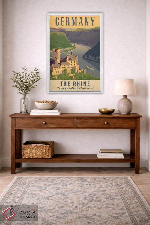 تابلو دکوراتیو پوستر سفر آلمان اثر جیم زانیسر - D2W