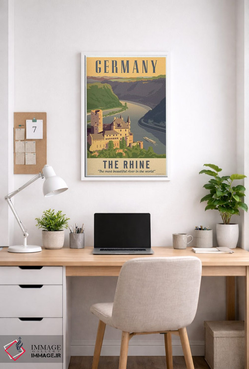 تابلو دکوراتیو پوستر سفر آلمان اثر جیم زانیسر - D3W