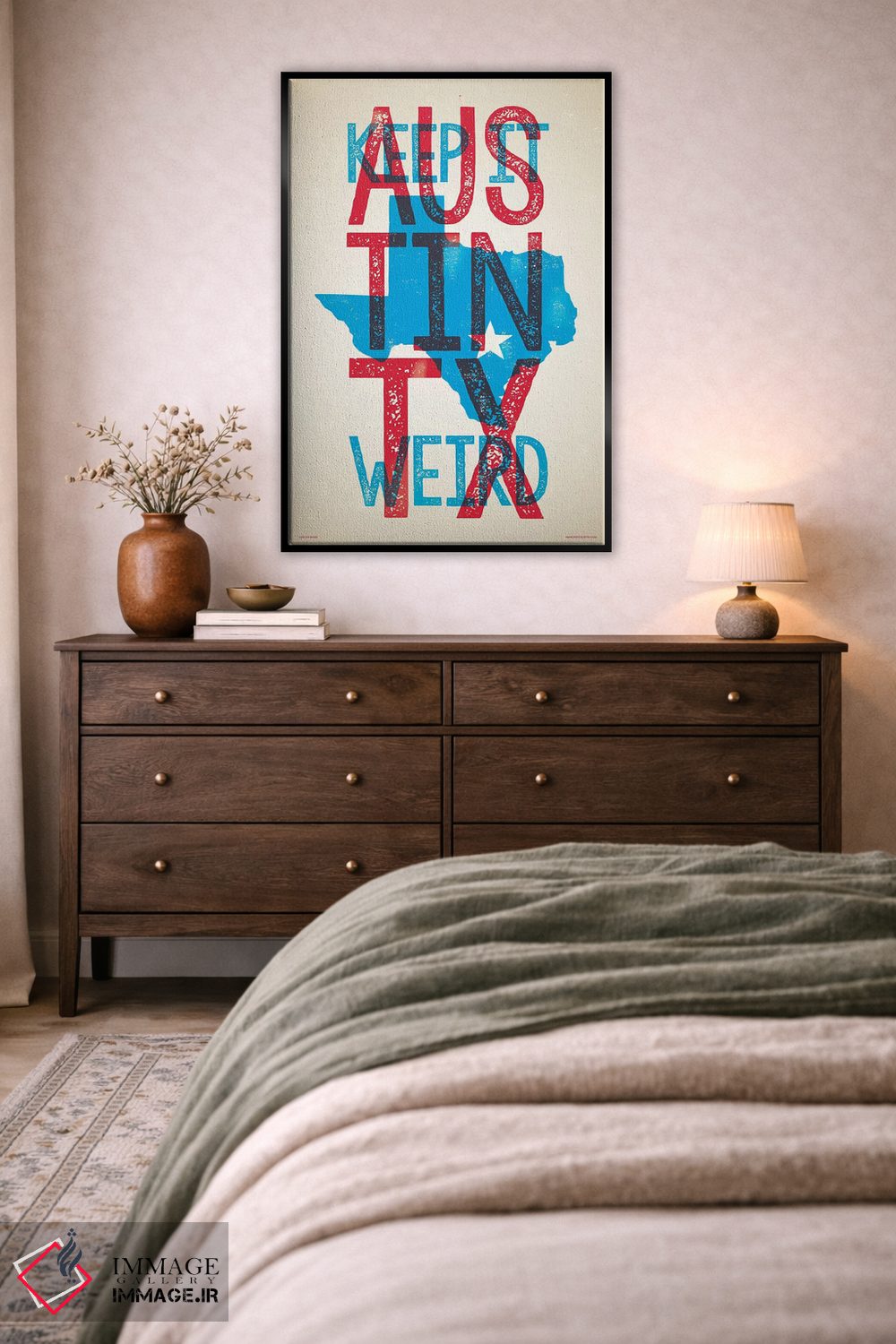 تابلو دکوراتیو پوستر آستین؛ عجیب باش اثر جیم زانیسر - D4B