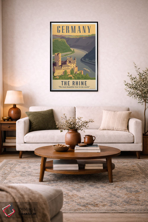 تابلو دکوراتیو پوستر سفر آلمان اثر جیم زانیسر - D4B