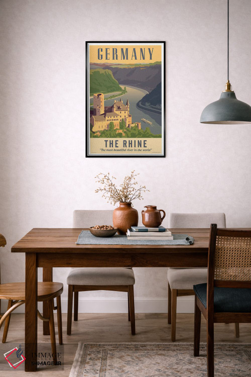 تابلو دکوراتیو پوستر سفر آلمان اثر جیم زانیسر - D5B