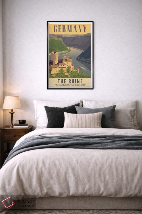 تابلو دکوراتیو پوستر سفر آلمان اثر جیم زانیسر - D6B
