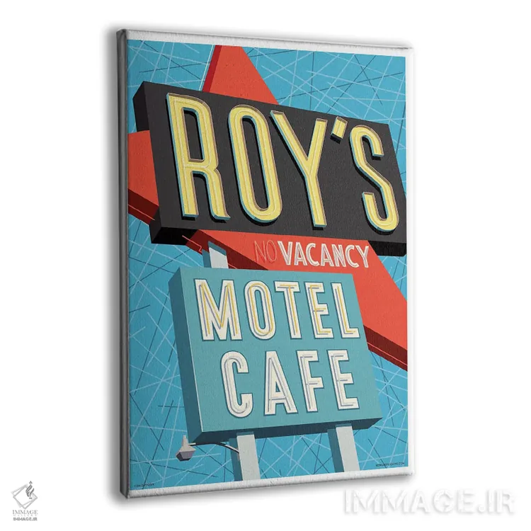 تابلو دکوراتیو پوستر متل روی اثر جیم زانیسر - نمای پرسپکتیو محصول