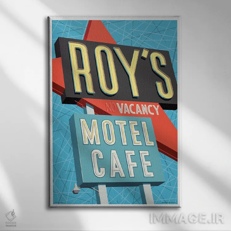 تابلو دکوراتیو پوستر متل روی اثر جیم زانیسر - نمای روبهرو روی دیوار