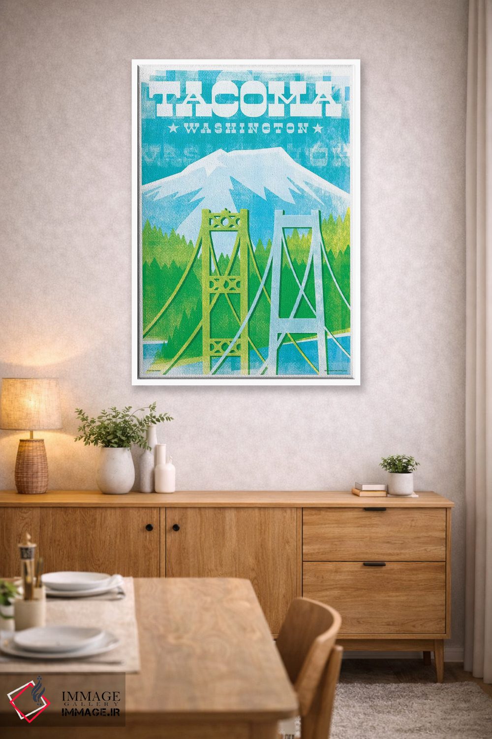 تابلو دکوراتیو پوستر سفر پل های تاکوما II اثر جیم زانیسر - D4W