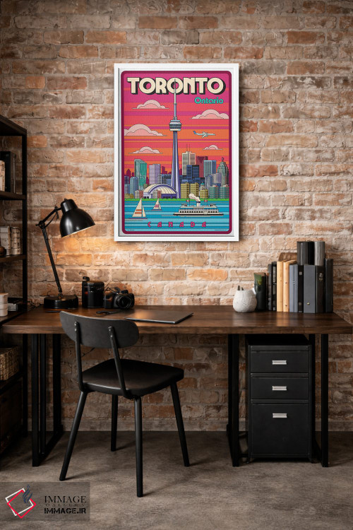 تابلو دکوراتیو پوستر سفر پاپ آرت تورنتو اثر جیم زانیسر - D1W