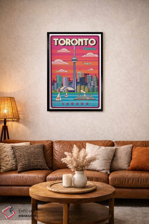 تابلو دکوراتیو پوستر سفر پاپ آرت تورنتو اثر جیم زانیسر - D3B