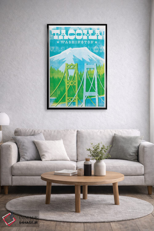 تابلو دکوراتیو پوستر سفر پل های تاکوما II اثر جیم زانیسر - D5B