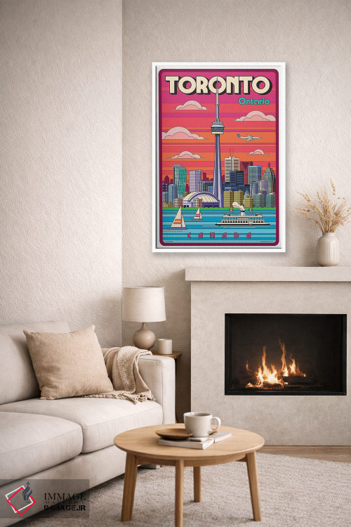 تابلو دکوراتیو پوستر سفر پاپ آرت تورنتو اثر جیم زانیسر - D6W