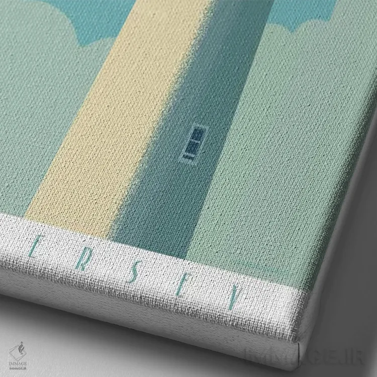 تابلو دکوراتیو پوستر سفر فانوس دریایی کیپ می اثر جیم زانیسر - نمای نزدیک بافت بوم