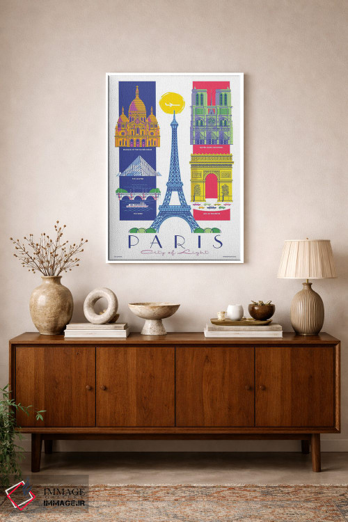 تابلو دکوراتیو پوستر سفر پاریس اثر جیم زانیسر - D1W