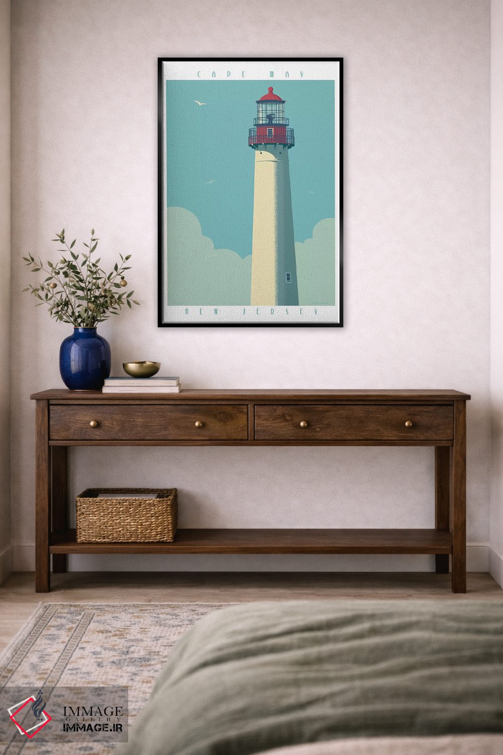 تابلو دکوراتیو پوستر سفر فانوس دریایی کیپ می اثر جیم زانیسر - D3B