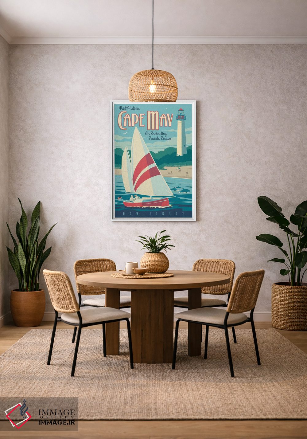 تابلو دکوراتیو پوستر سفر کیپ می اثر جیم زانیسر - D2W