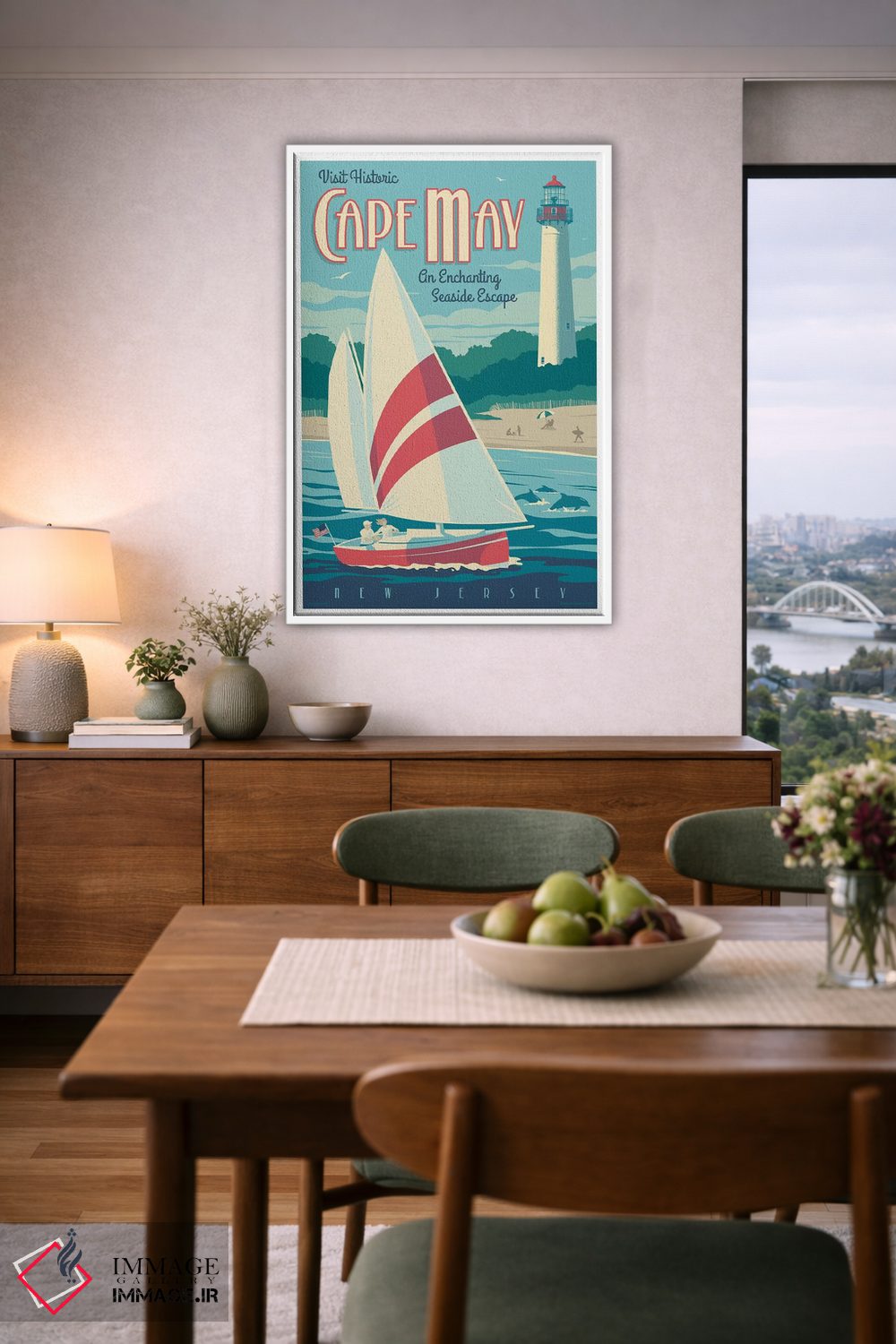 تابلو دکوراتیو پوستر سفر کیپ می اثر جیم زانیسر - D6W