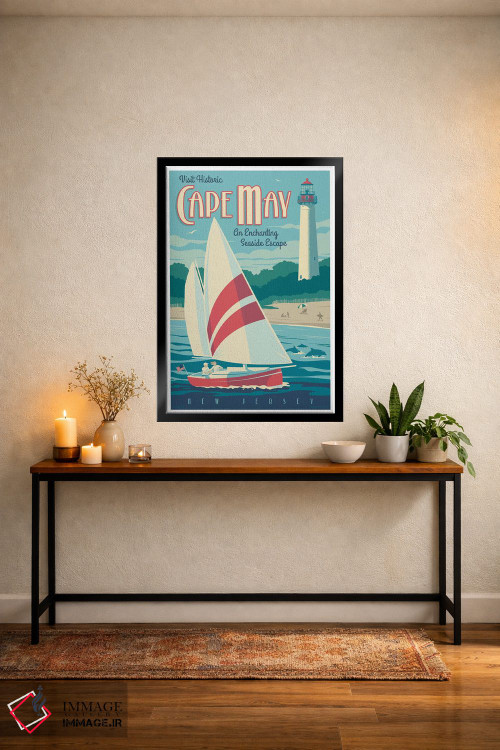 تابلو دکوراتیو پوستر سفر کیپ می اثر جیم زانیسر - D5B