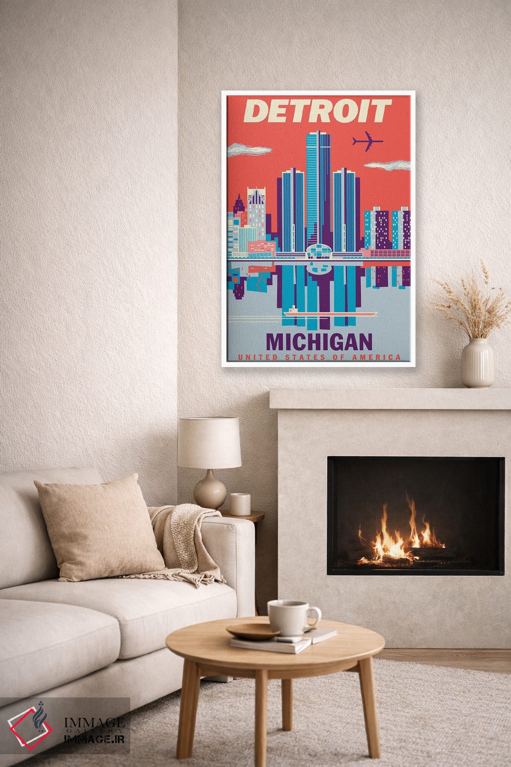 تابلو دکوراتیو پوستر سفر دیترویت ۲ اثر جیم زانیسر - D6W