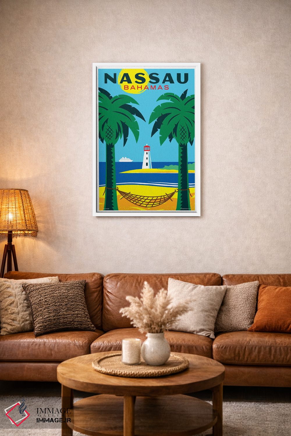 تابلو دکوراتیو پوستر سفر ناسائو اثر جیم زانیسر - D2W