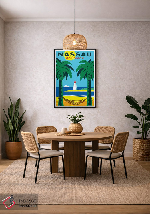 تابلو دکوراتیو پوستر سفر ناسائو اثر جیم زانیسر - D4B