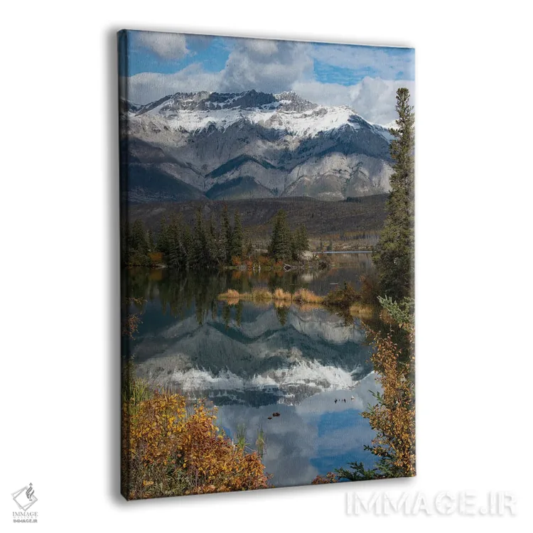 تابلو دکوراتیو Alberta. Autumn reflections at Talbot Lake, Jasper Nationa… اثر جودیت زیمرمن - نمای پرسپکتیو محصول