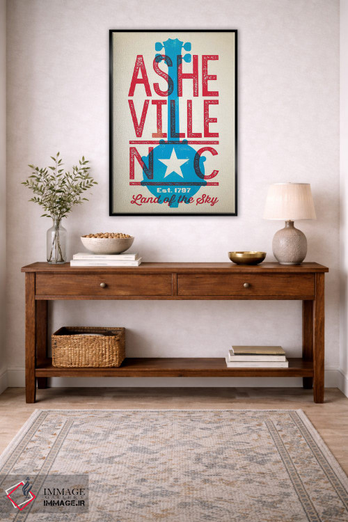 تابلو دکوراتیو پوستر چاپ حروف اشویل اثر جیم زانیسر - D3B