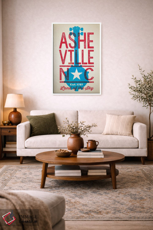 تابلو دکوراتیو پوستر چاپ حروف اشویل اثر جیم زانیسر - D2W