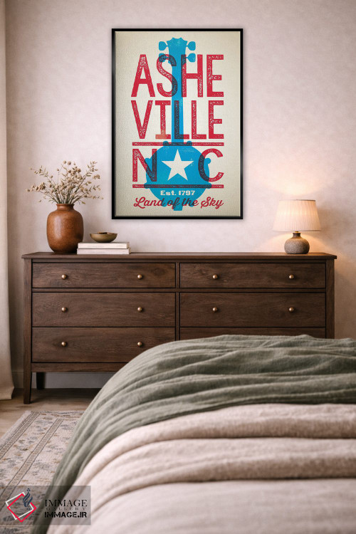 تابلو دکوراتیو پوستر چاپ حروف اشویل اثر جیم زانیسر - D4B