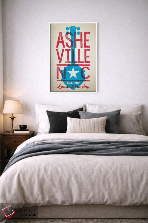 تابلو دکوراتیو پوستر چاپ حروف اشویل اثر جیم زانیسر - D6W