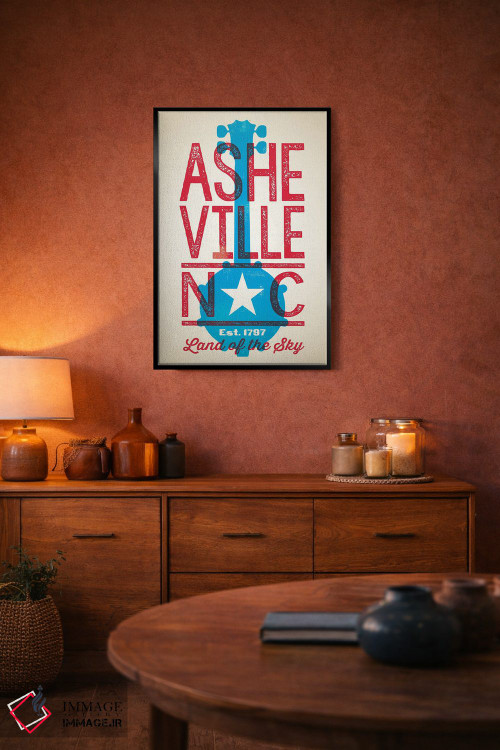 تابلو دکوراتیو پوستر چاپ حروف اشویل اثر جیم زانیسر - D5B