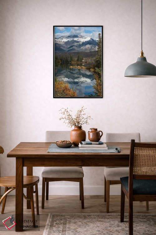 تابلو دکوراتیو Alberta. Autumn reflections at Talbot Lake, Jasper Nationa… اثر جودیت زیمرمن - D5B